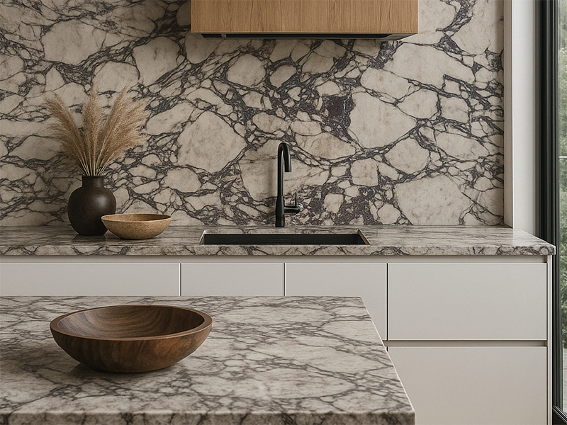 Taj Mahal Quartzite vs Calacatta Marble: What Designers Should Know