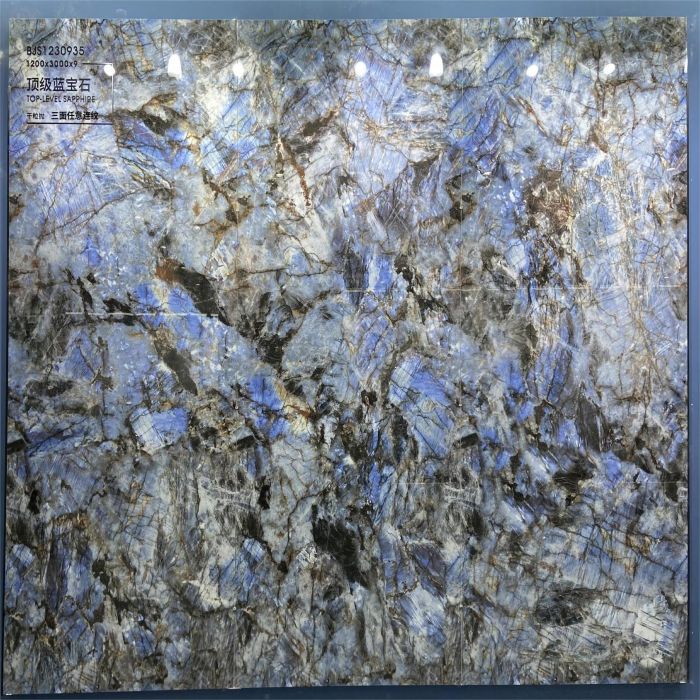 9MM Modern Design Top Sapphire Porcelain Slab Sintered Stone 