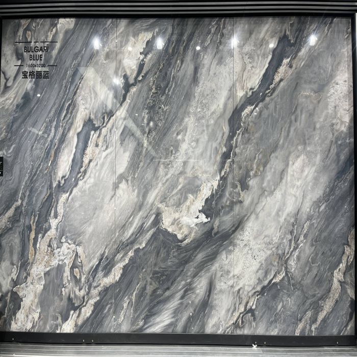 9MM Big Size Sintered Stone Bulgari Blue for Interior Wall Decoration