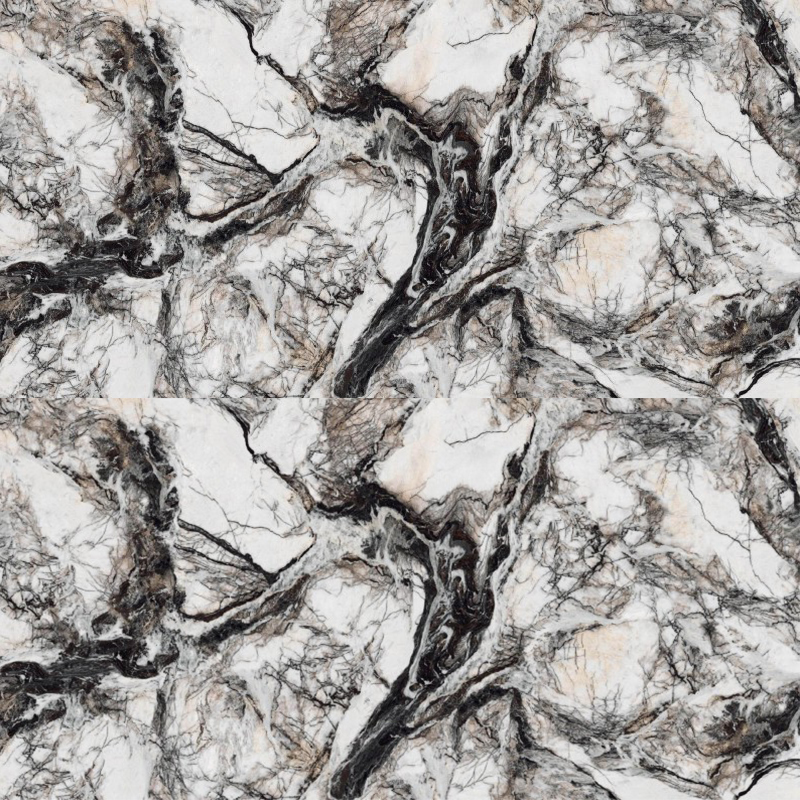 12mm Porcelain Tile Artificial Midnight Black White Vein Sintered Stone Slab