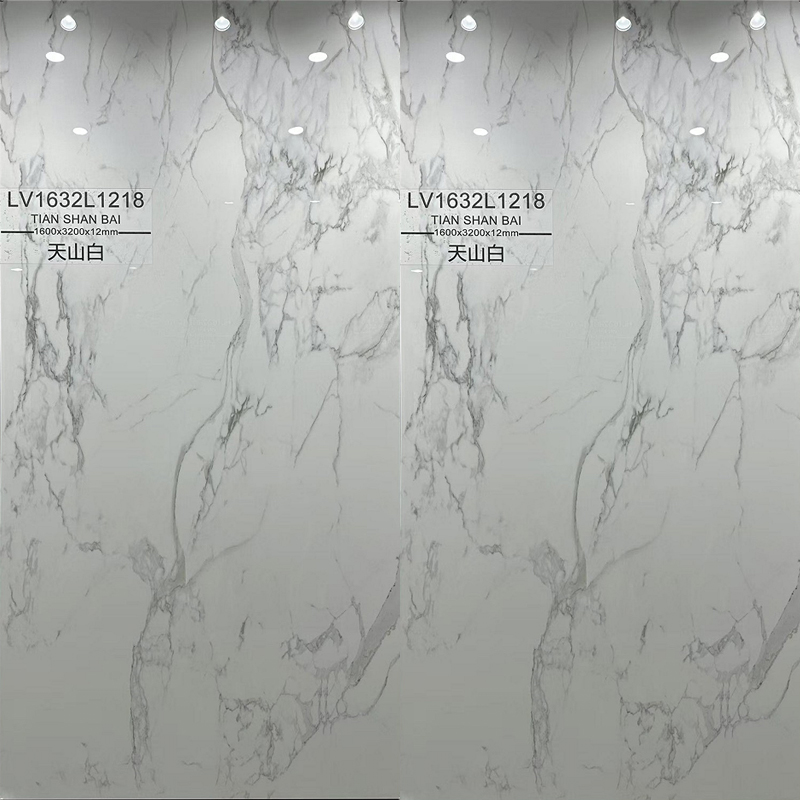 12mm Porcelain Tile Artificial Tianshan White Sintered Stone Slab