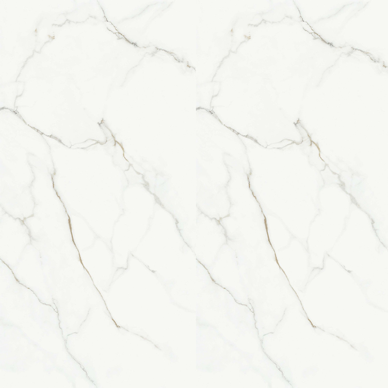 12mm Porcelain Tile Artificial White with Light Grey Vein Sintered Stone Floor