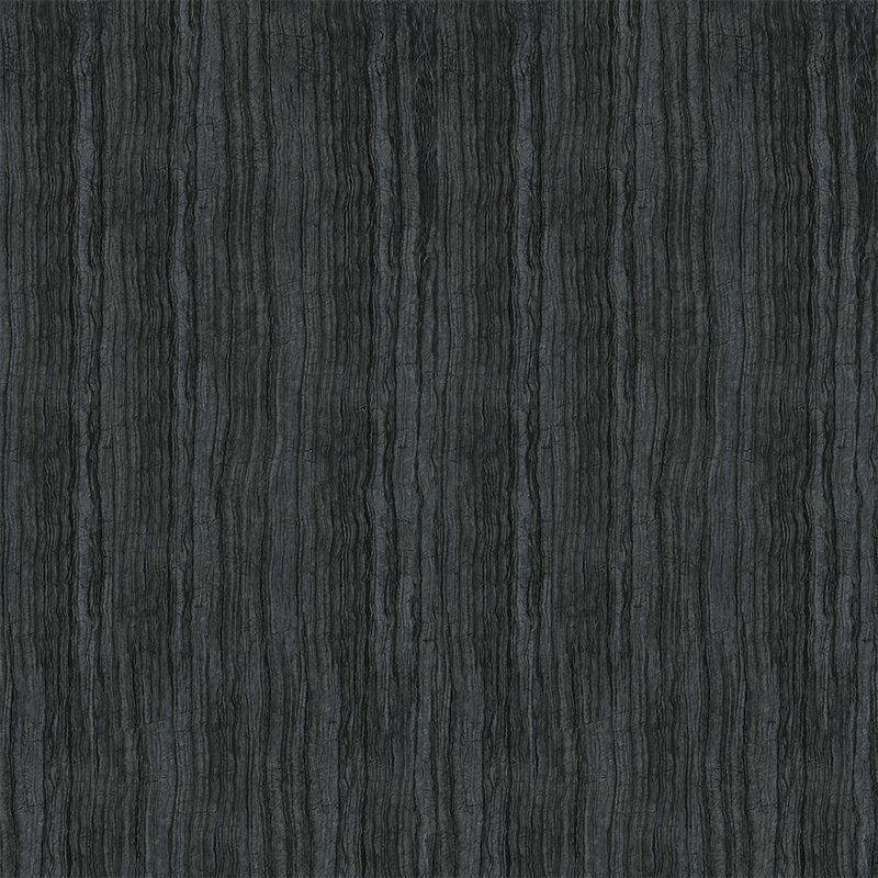 Polished Surface 12MM Porcelain Wall Panel Black Wooden Marble Sintered Stone Slabs