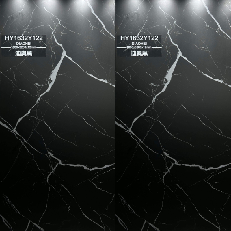 Porcelain Slab Wall Cladding Sauro Black Sintered Stone Honed Slab