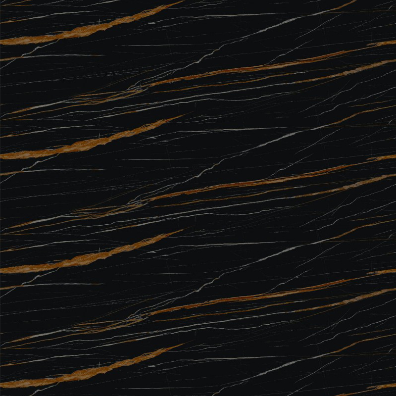 15MM Honed Surface Finished Roman Black Stone Sintered Stone