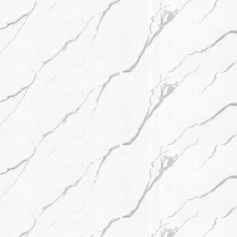 15MM Gray Stripes on White Background Sintered Stone Slab For Wall Floor