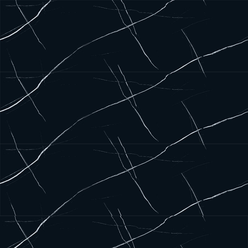 15MM Honed Surface Finished Black White Root Sintered Stone