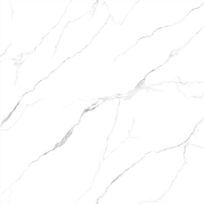 9MM Fashion Carraca White Sintered Stone Slabs for TV Background Decoration 