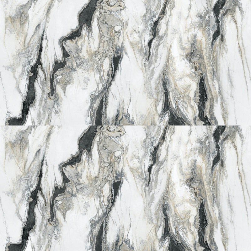 9MM Brazil Panda White Sintered Stone Slab For Wall Background