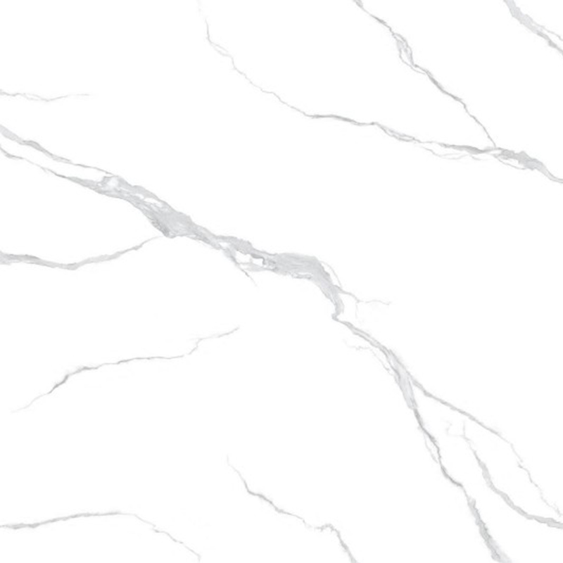 9MM Snow White Sintered Stone Polished Slab Living Room Wall Tiles 