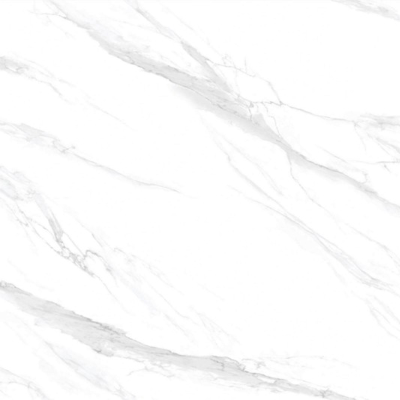 9MM New Snow White Sintered Stone Slab Living Room Wall Tiles 