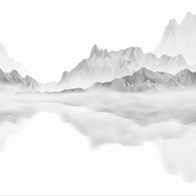 9MM Lake and Mountain Pattern Sintered Stone Slab for Indoor Decoration