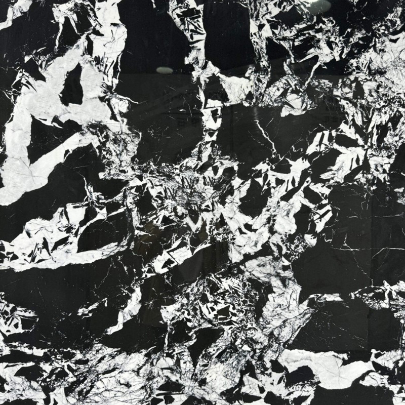 9MM Modern Design Napoleon Black Sintered Stone Porcelain Slab 