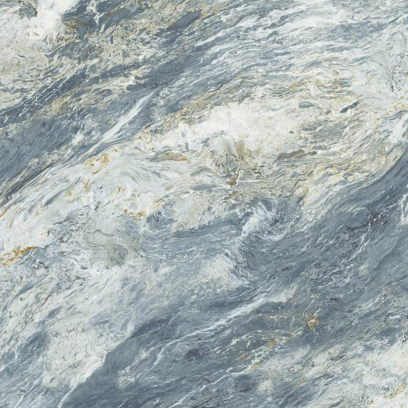 9MM Cloud Blue Sintered Stone Polished Slabs Hotel Decoration