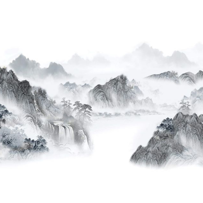 9MM Landscape Painting Sintered Stone Big Slab Indoor Decoration