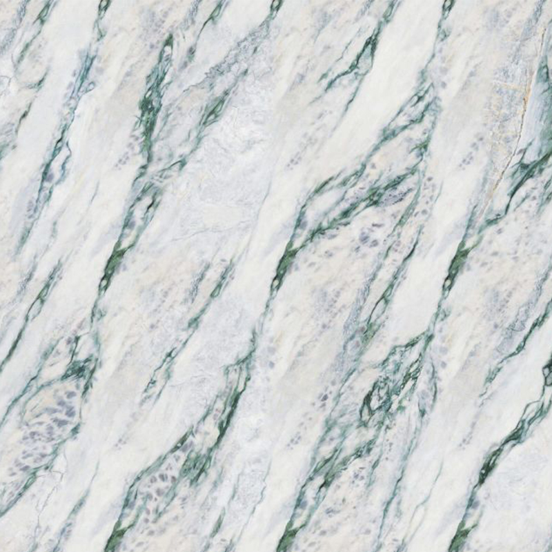 9MM High Quality Stone Slab Green Stripe Sintered Stone Indoor Decoration