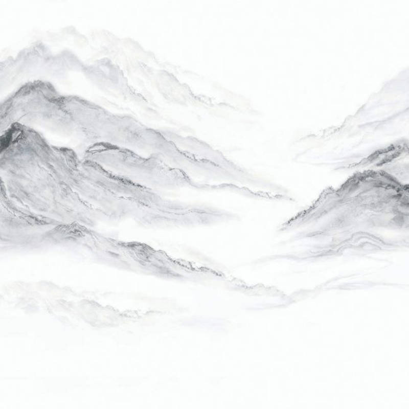 9MM Landscape Painting Sintered Stone Slab Indoor Wall Background