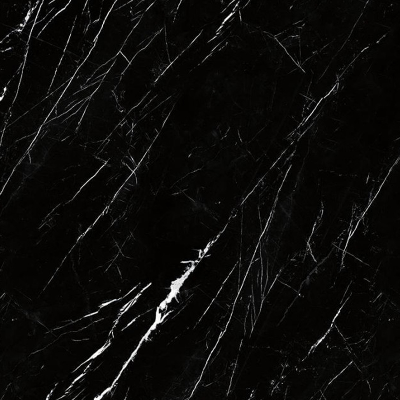 9MM Black Sintered Stone Polished Slabs Indoor Decorative