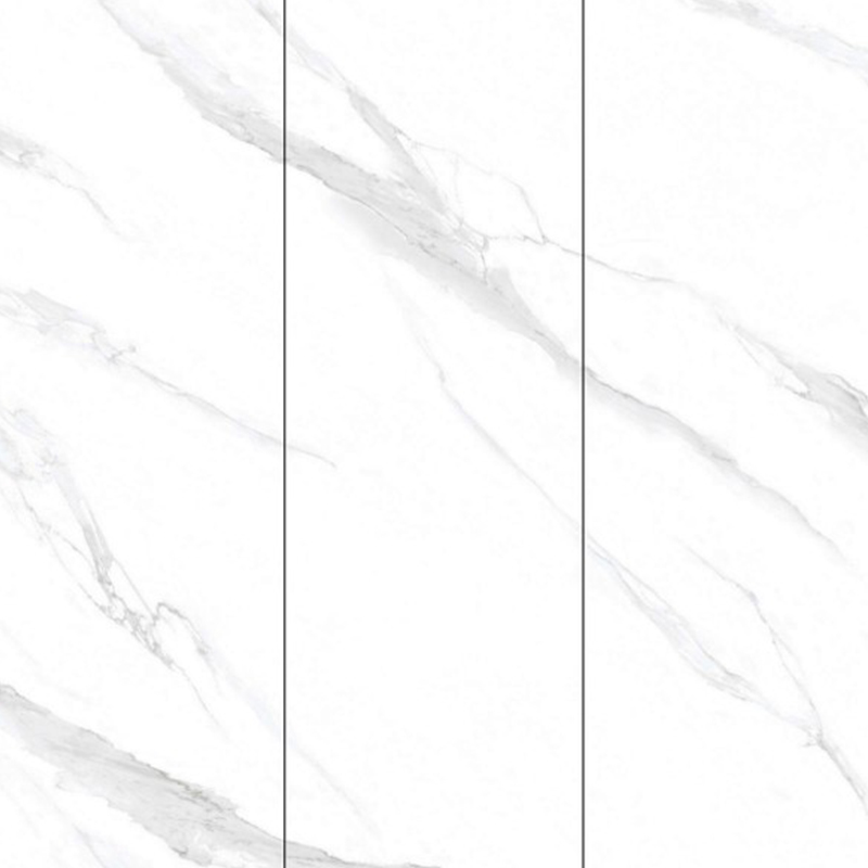 9MM New Snow White Sintered Stone Honed Surface Slab Living Room Wall Tiles 