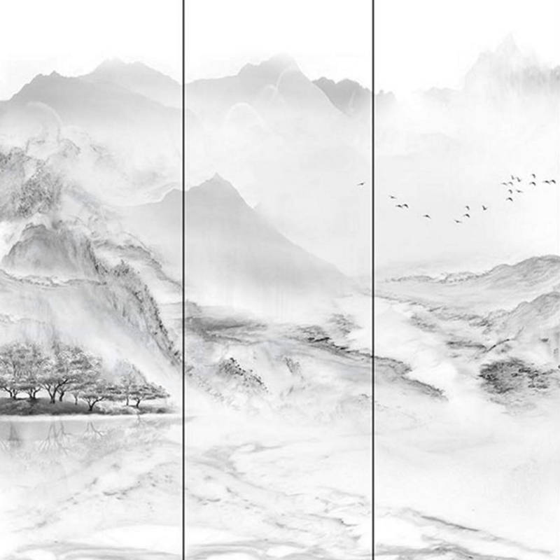 9MM Landscape Painting Series Sintered Stone Villa Countertop Wall Background