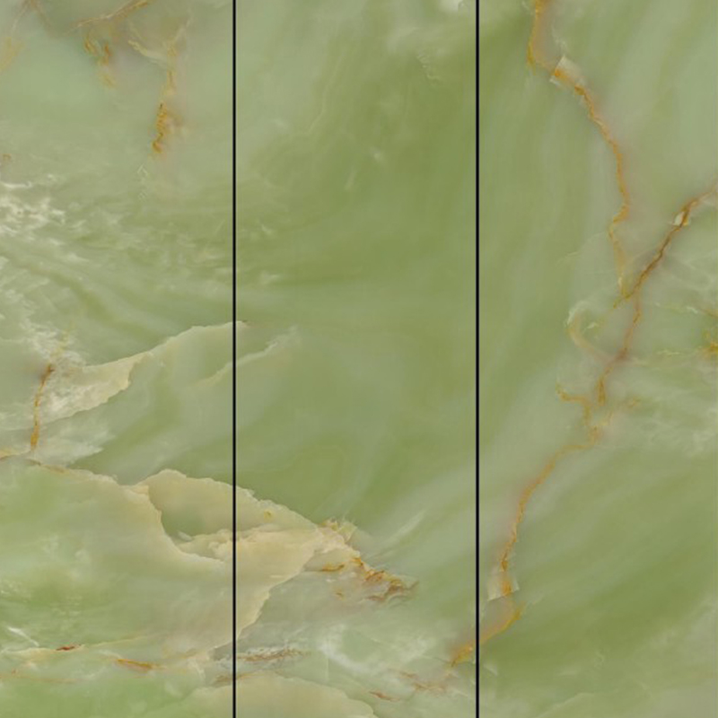 9MM Green Jade Sintered Stone Slab Villa Countertop Wall Living Room