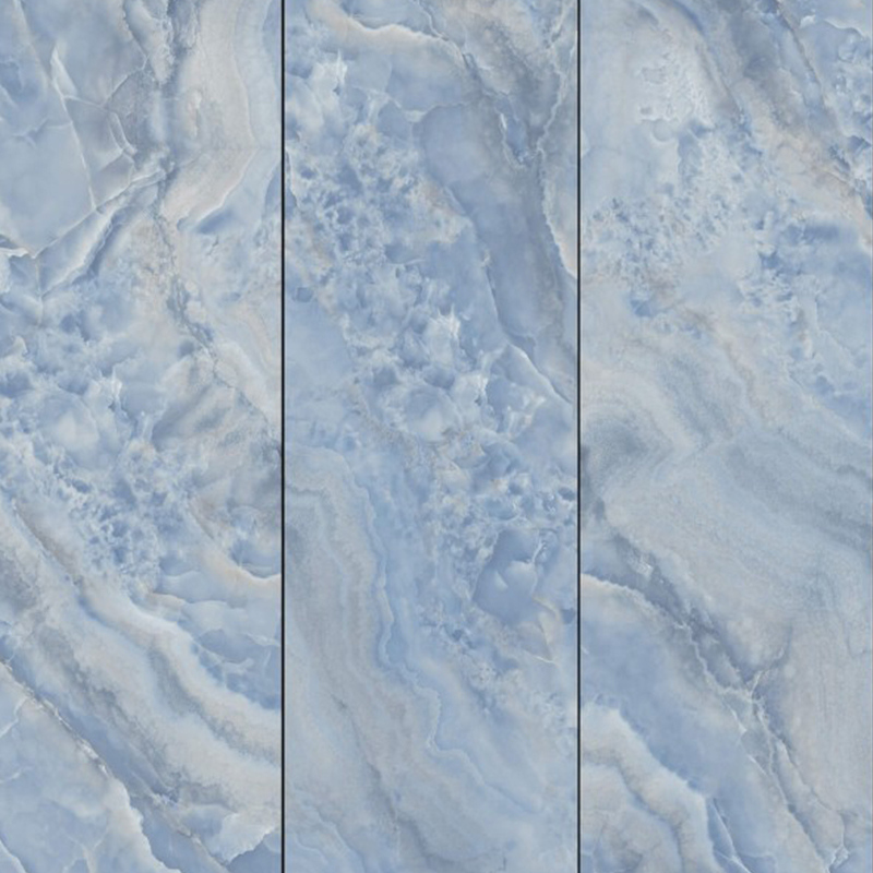 9MM Blue Jade Sintered Stone Slab Villa Interior Decoration