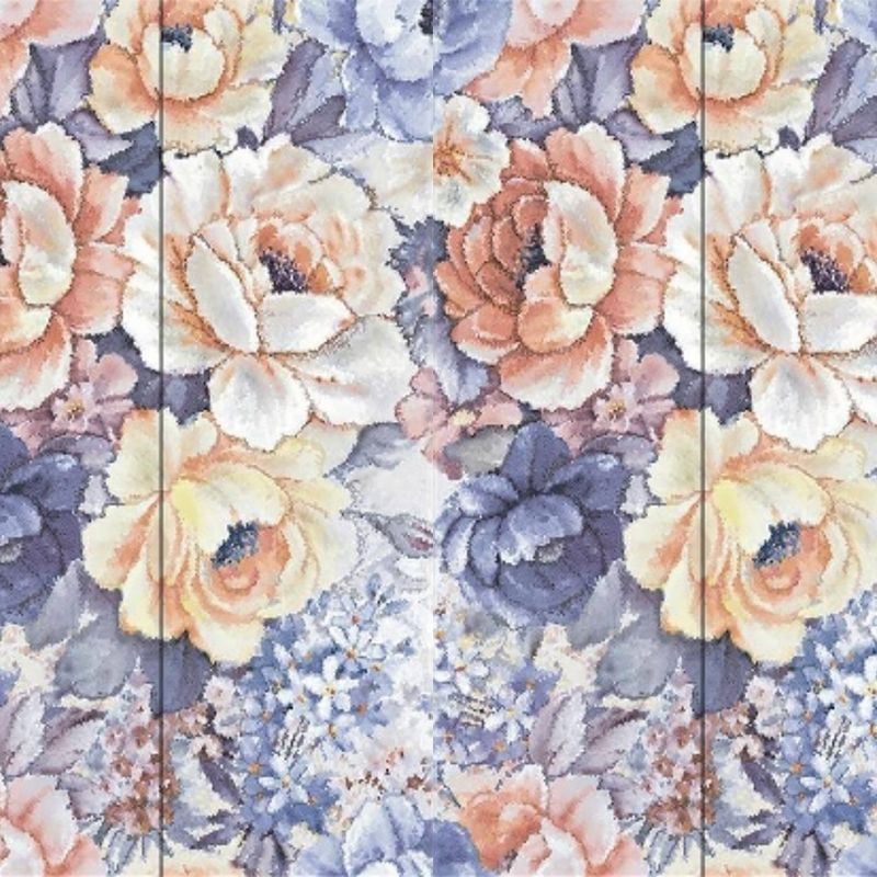 9MM Mosaic Flower Series Sintered Stone Slabs For Home Decoration