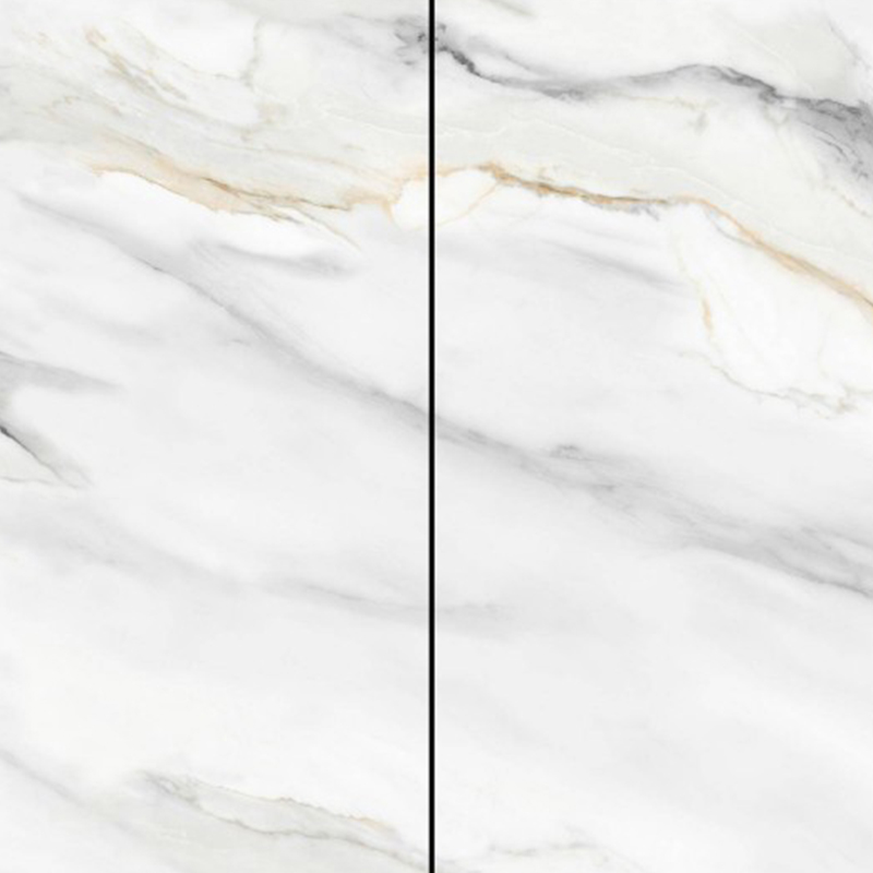 9MM Gold Grain on White Background Sintered Stone Porcelain Slab 