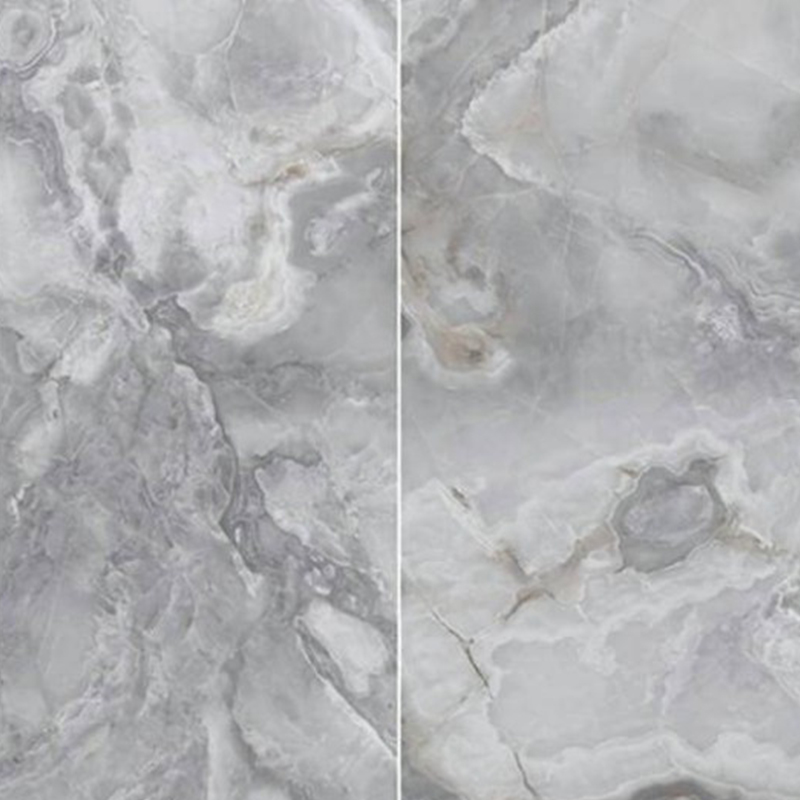 9MM Grey Jade Series Sintered Stone Slab Villa Interior Decoration