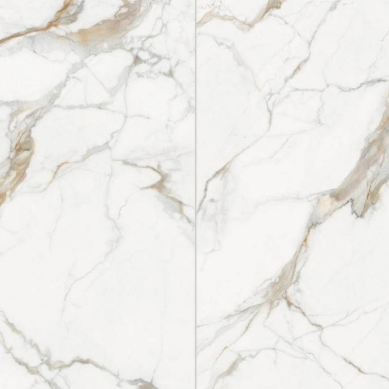 9MM Modern Design Golden Stone Pattern Sintered Stone Porcelain Slab 