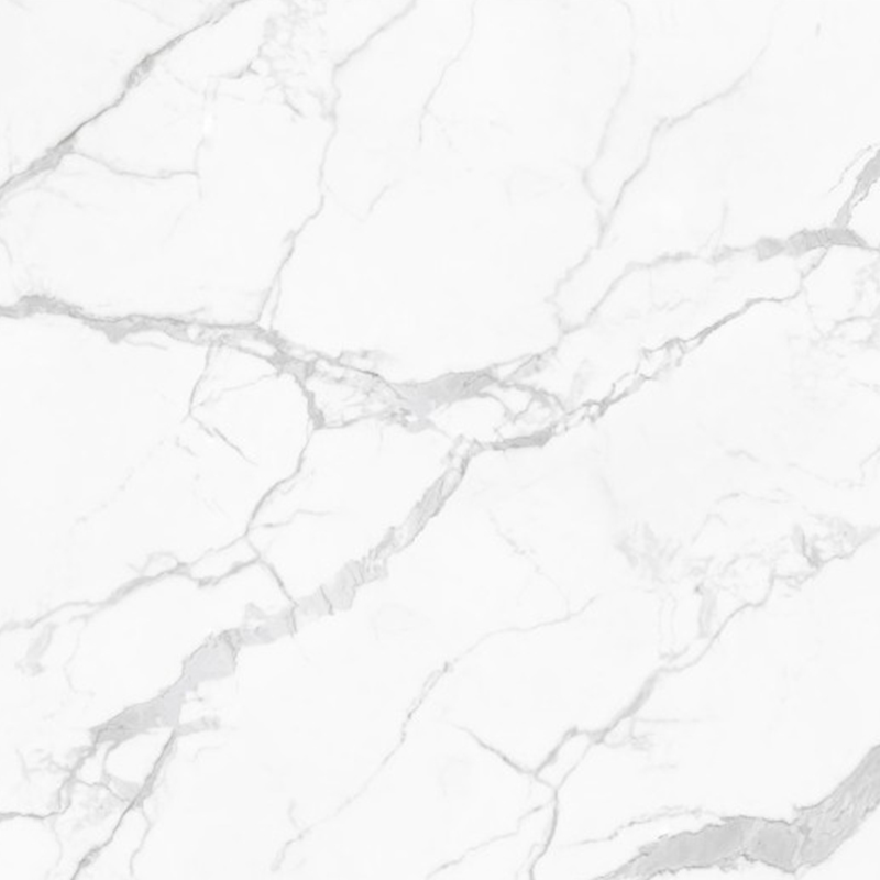 9MM Super Snow White Sintered Stone Polished Slab Living Room Wall Tiles 