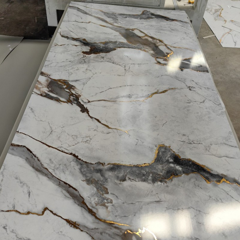 2.5mm Lightweight PVC Marble Sheets Waterproof spc Wall Panels for Interior Decoration