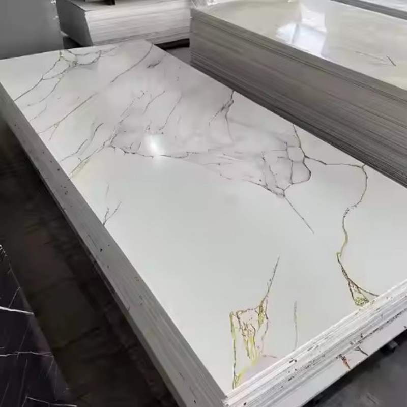 2.5mm Lightweight PVC Marble Sheets Waterproof spc Wall Panels for Interior Decoration
