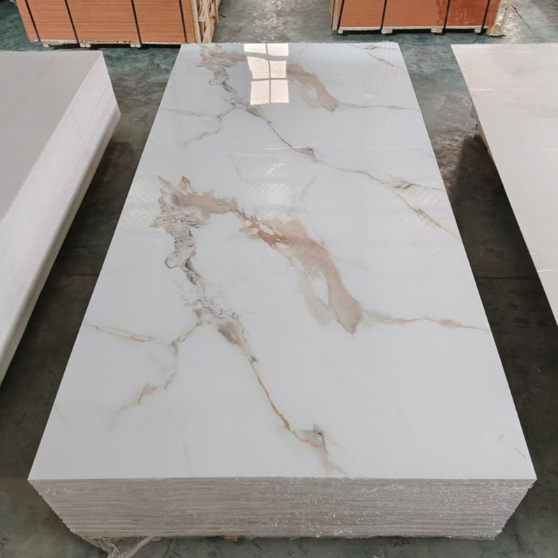 2.5mm Lightweight PVC Marble Sheets Waterproof spc Wall Panels for Interior Decoration