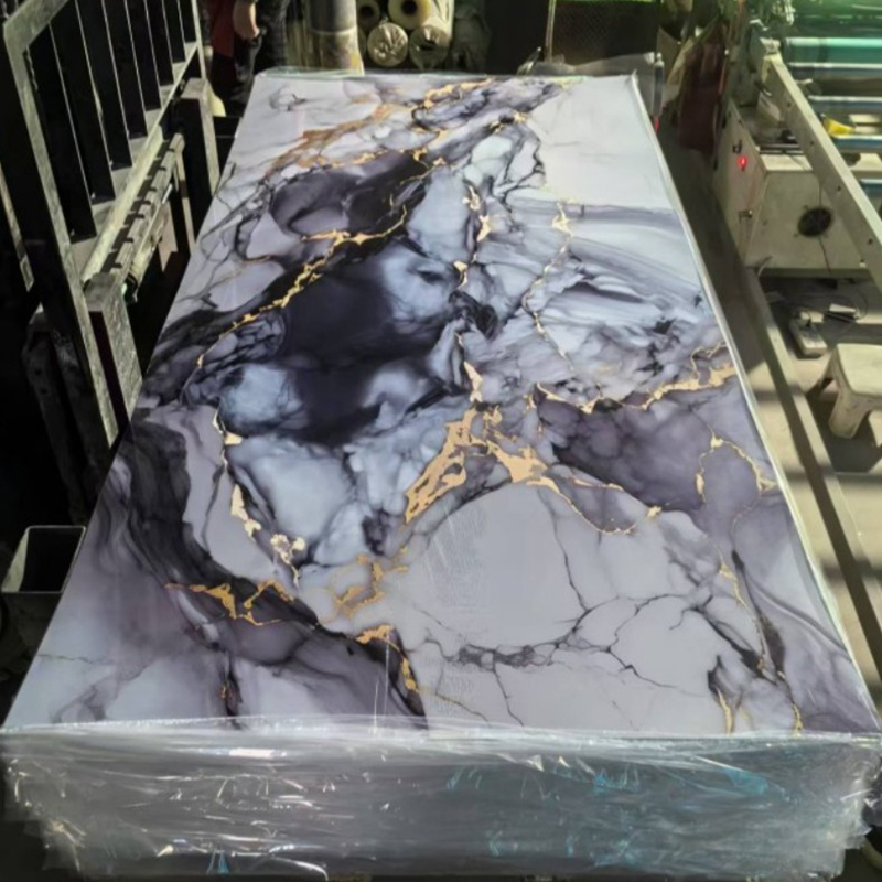 2.5mm Lightweight PVC Marble Sheets Waterproof spc Wall Panels for Interior Decoration