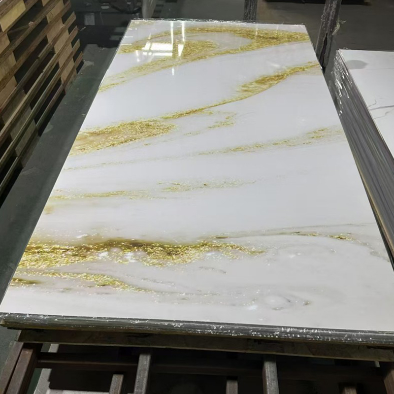2.5mm Lightweight PVC Marble Sheets Waterproof spc Wall Panels for Interior Decoration