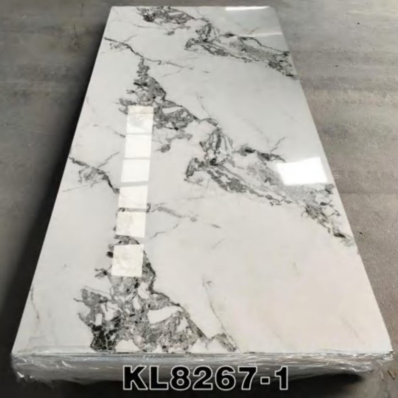 2.5mm Lightweight PVC Marble Sheets Waterproof spc Wall Panels for Interior Decoration