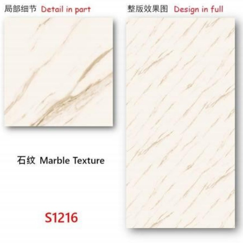 2.5mm Waterproof PVC Sheet UV Marble Board for Interior Walls and Ceilings Decoration
