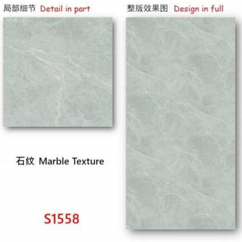 2.5mm UV Panel High Glossy Pvc Marble Sheet 3D Printed Design