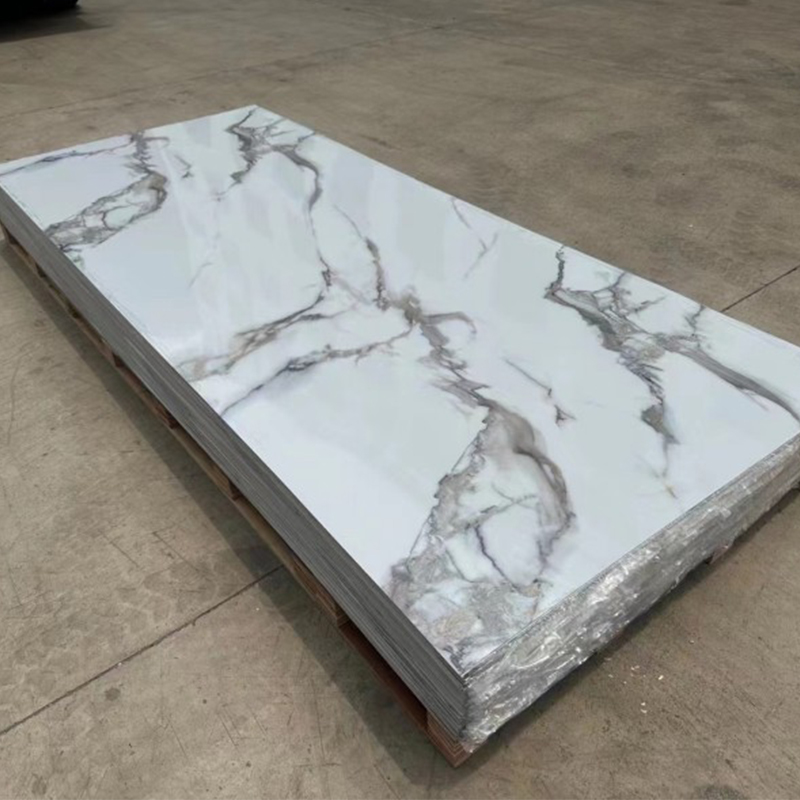 2.5mm PVC Wall Panel UV Marble Sheet for Interior Decoration 3D Printed Design