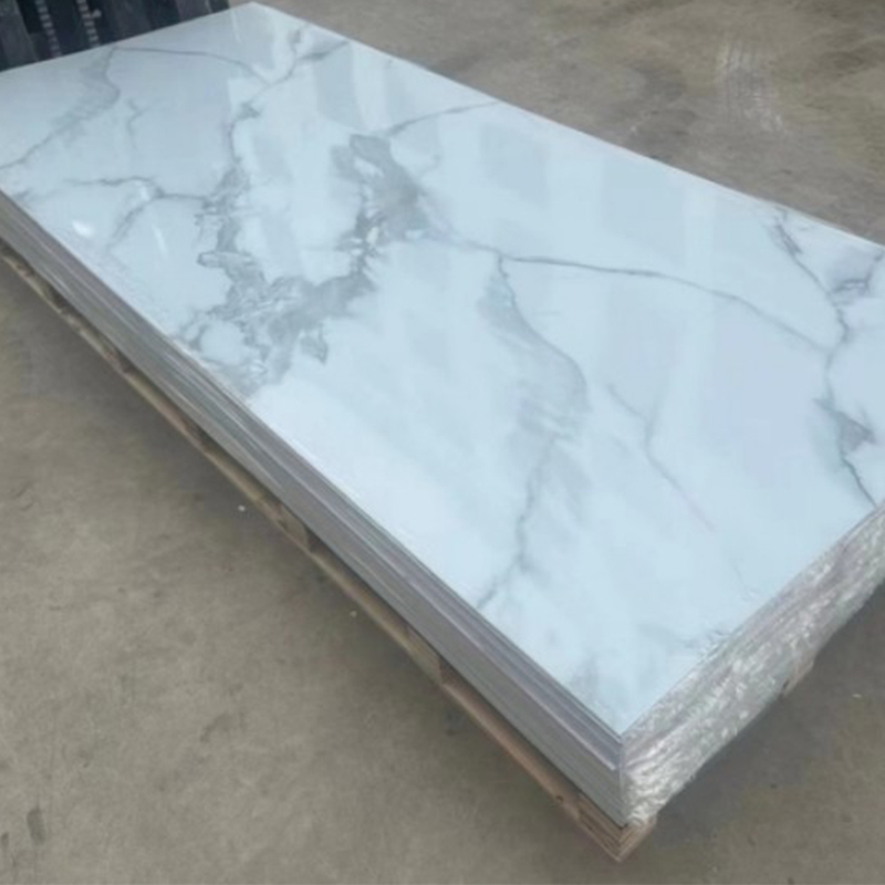 2.5mm PVC Wall Panel UV Marble Sheet for Interior Decoration 3D Printed Design
