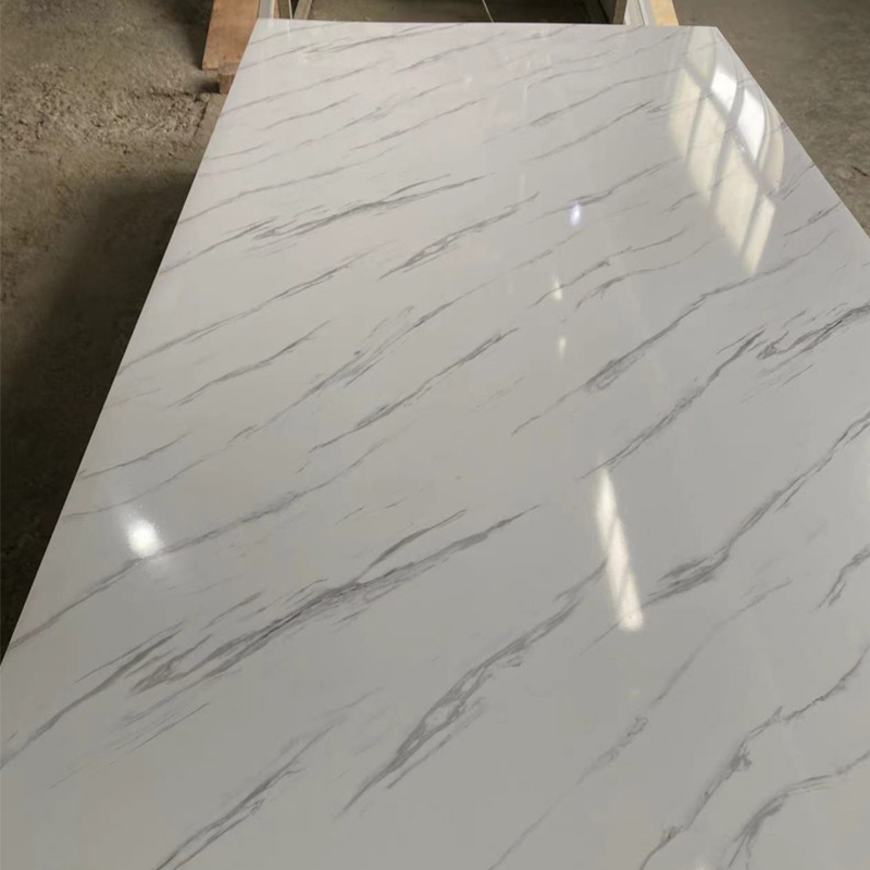 2.5mm PVC Wall Panel UV Marble Sheet for Interior Decoration 3D Printed Design