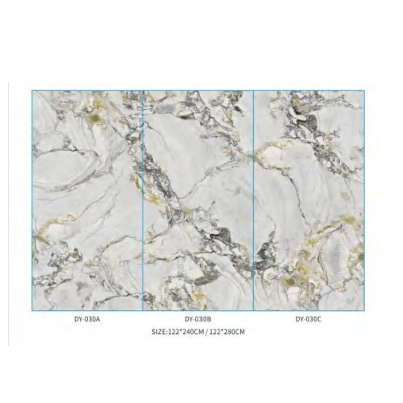 2.5mm Customized Film Series PVC Sheet UV Marble Board Interior Decoration