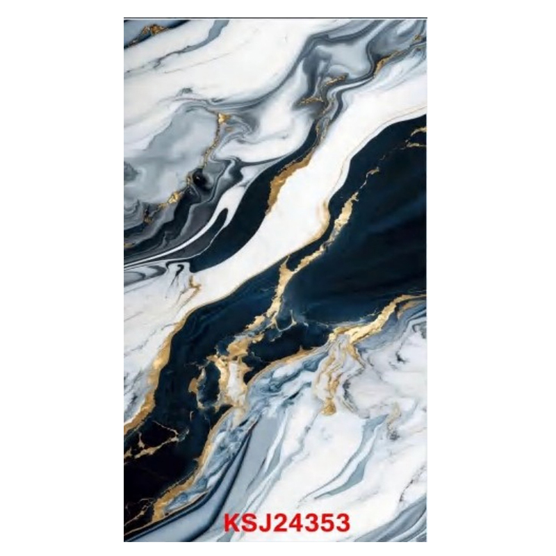 2.5mm Customized Film Series PVC Sheet UV Marble Board Interior Decoration