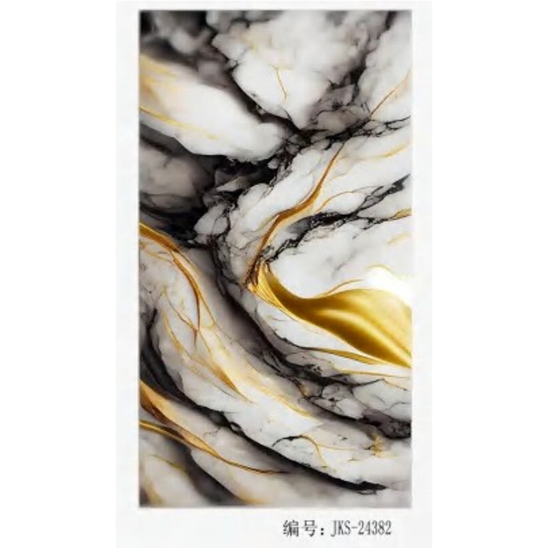 2.5mm Customized Film Series PVC Sheet UV Marble Board Interior Decoration