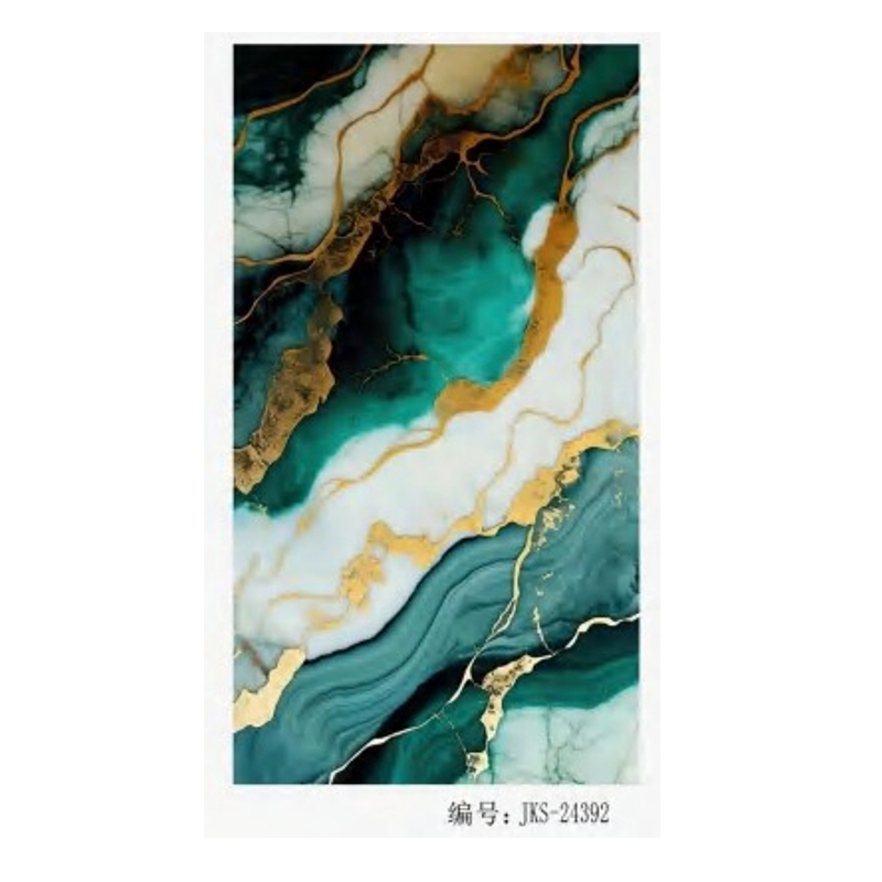 2.5mm Customized Film Series PVC Sheet UV Marble Board Interior Decoration