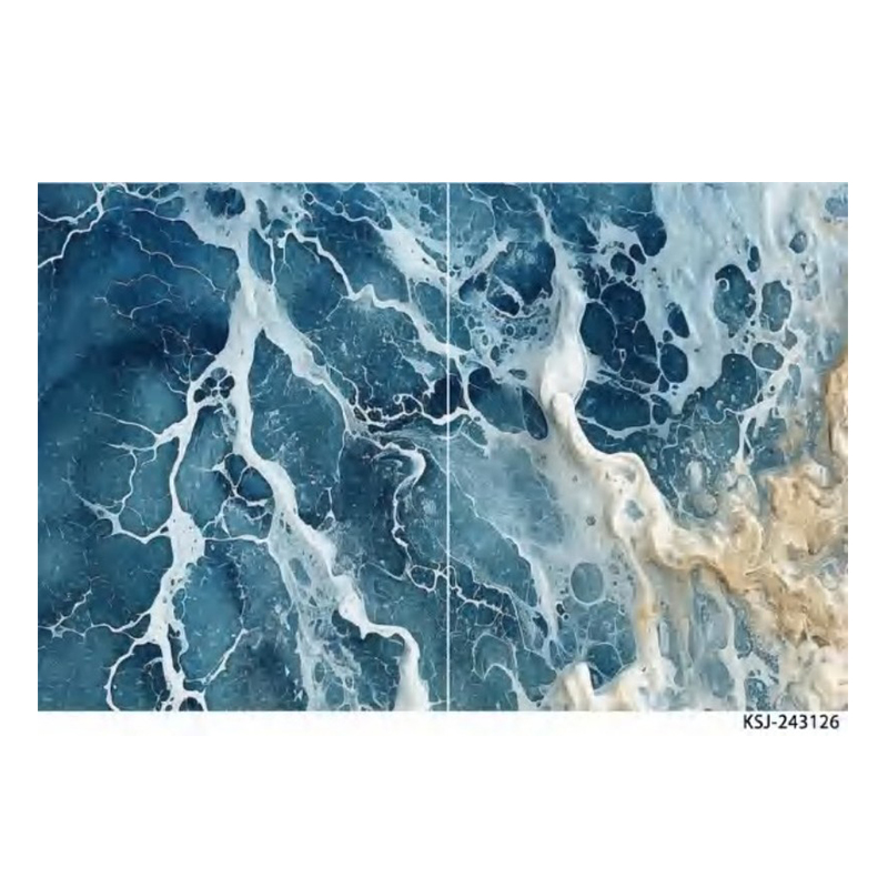 2.5mm Customized Film Series PVC Sheet UV Marble Board Interior Decoration