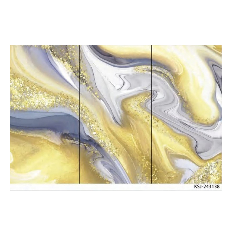 2.5mm Customized Film Series PVC Sheet UV Marble Board Interior Decoration