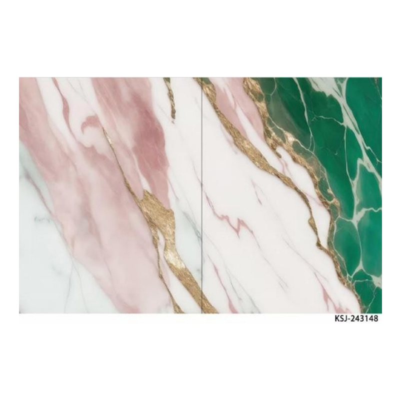 2.5mm Customized Film Series PVC Sheet UV Marble Board Interior Decoration