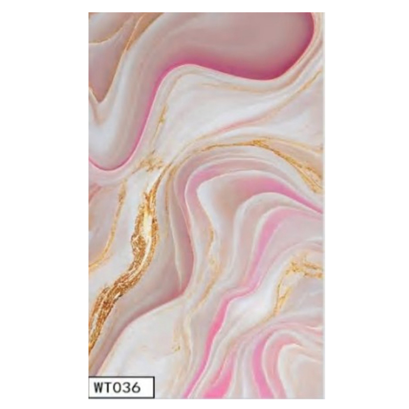 2.5mm Customized Film Series PVC Sheet UV Marble Board Interior Decoration
